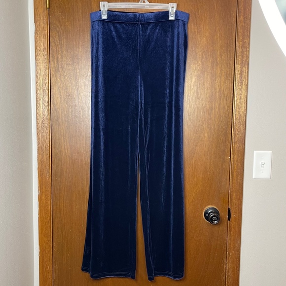 NWT ModCloth Woman’s Velvet Blue Casual Stretch Pants - Picture 2 of 7